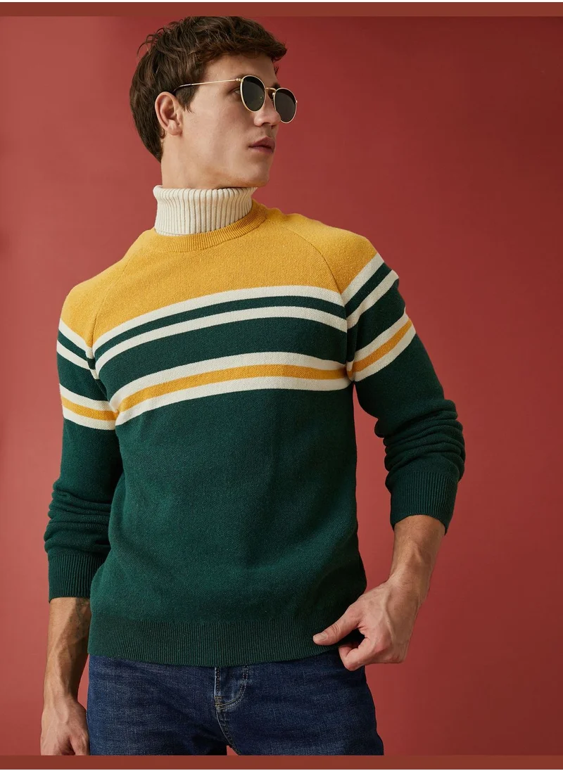 كوتون Multicolor Sweater Crew Neck