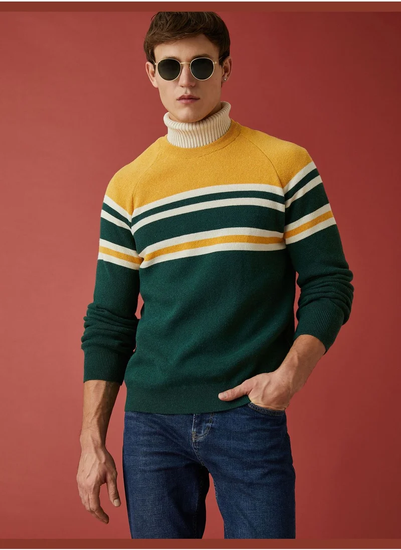 كوتون Multicolor Sweater Crew Neck