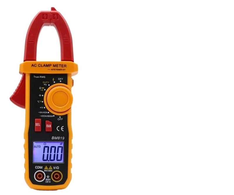 BM818 Digital clamp Meter BM819 Ture-RMS Ammeter ACV/DCV ACA 600V/600A Auto Range capacitance 2000uF/10000uF NCV Backlight(BM819(T-RMS)) - Image 1