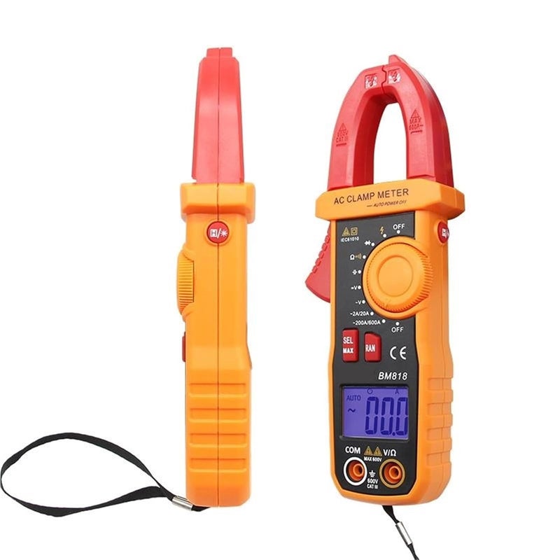 BM818 Digital clamp Meter BM819 Ture-RMS Ammeter ACV/DCV ACA 600V/600A Auto Range capacitance 2000uF/10000uF NCV Backlight(BM819(T-RMS)) - Image 5