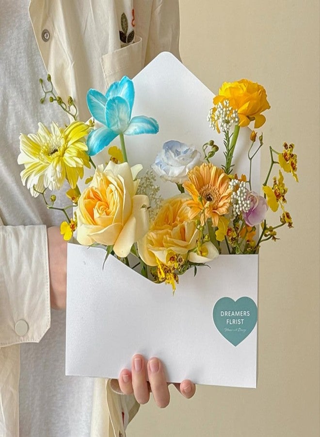 BBJ WRAPS Envelope Flower Boxes for Arrangements Solid Color Korean Floral Box Cardboard Floral Envelope Box Florist Supply, 8.7 x 1.6 x 10.6 Inch - 5 Counts - Image 5