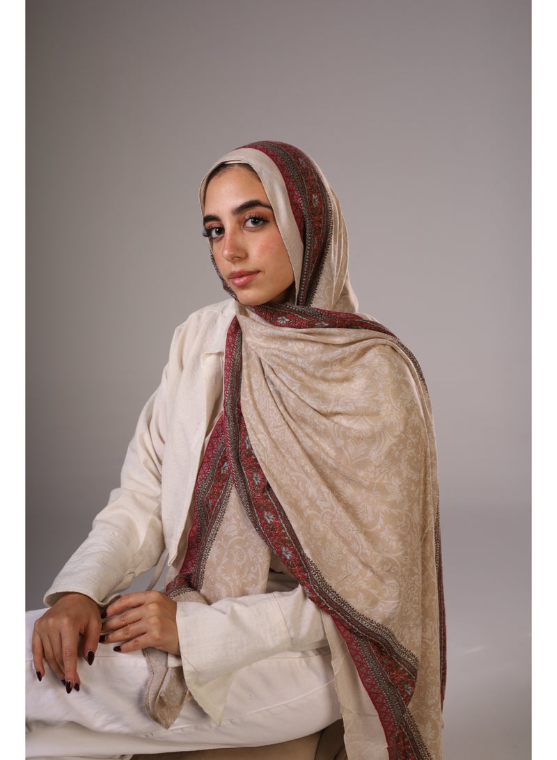 Lavezzi Floral Modal Hijab – Soft Breathable Long Scarf for Women – Lightweight Modest Fashion Headscarf – Elegant Everyday Hijab Shawl (5) - Image 2