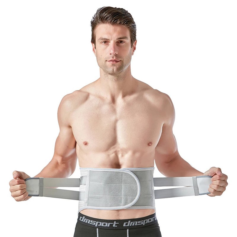 Bluejw Medical Pain Relief Adjustable Breathable Metal Strip Waist Support Lumbar Working Brace Waist Support Belt Waist Trimmers for Men Women - Image 4