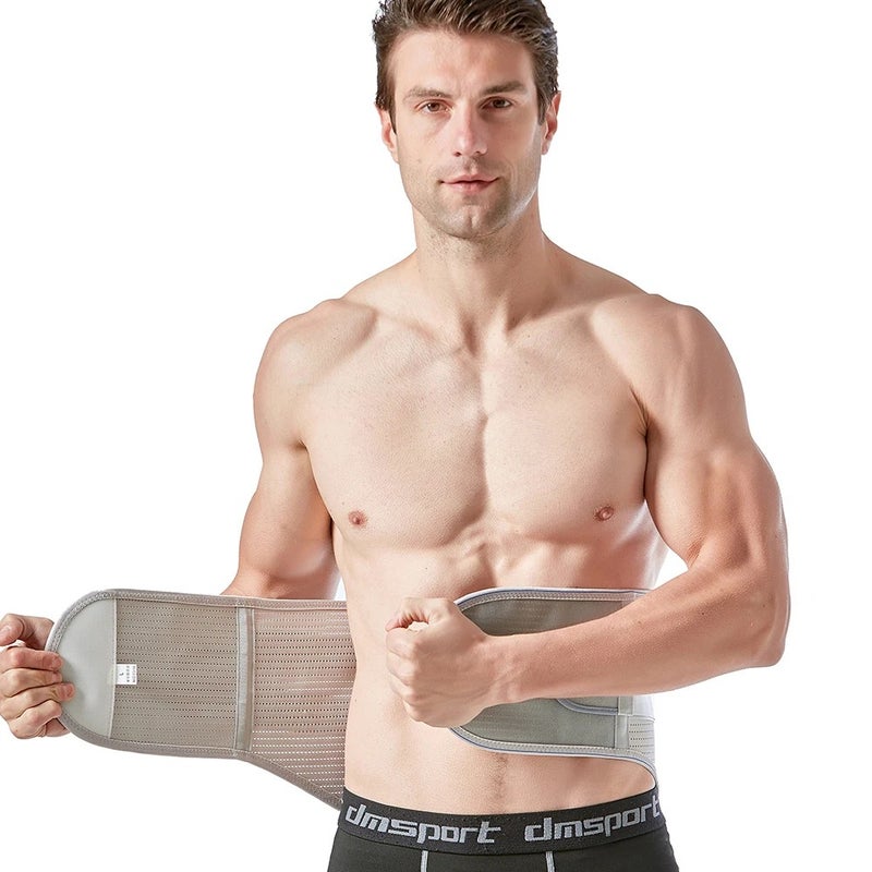 Bluejw Medical Pain Relief Adjustable Breathable Metal Strip Waist Support Lumbar Working Brace Waist Support Belt Waist Trimmers for Men Women - Image 3