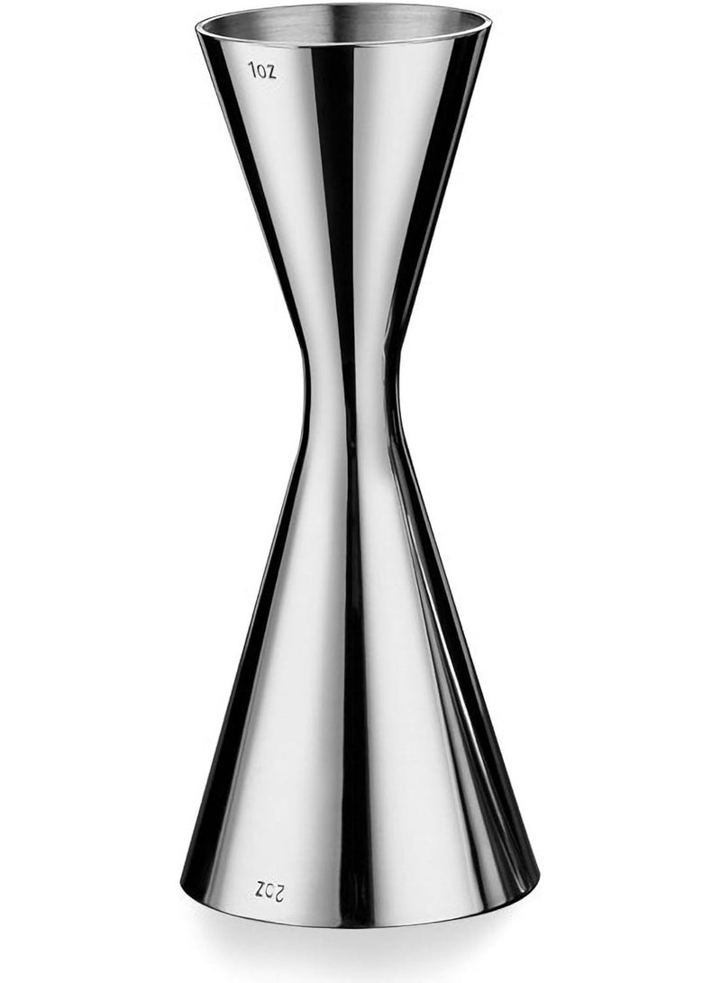 Stainless Steel Double Jigger Spirit Measuring Cup 30ml/60ml Mirror Finish Gin Jigger for Bar Cocktail Shot Measure - Image 1