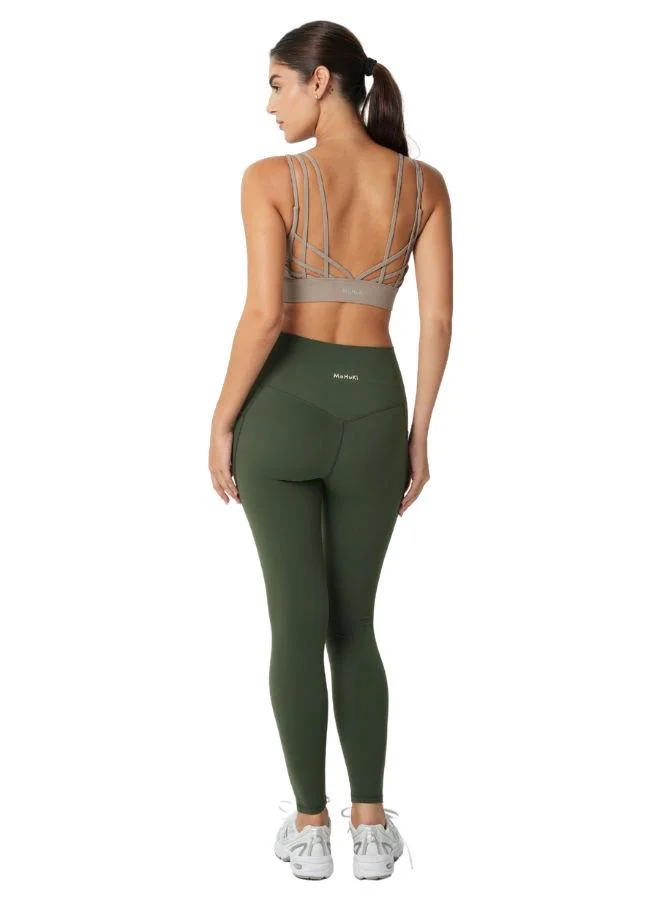 موهوكي موهوكي ليقنز رياضي Lily Side Pocket Leggings - أخضر داكن
