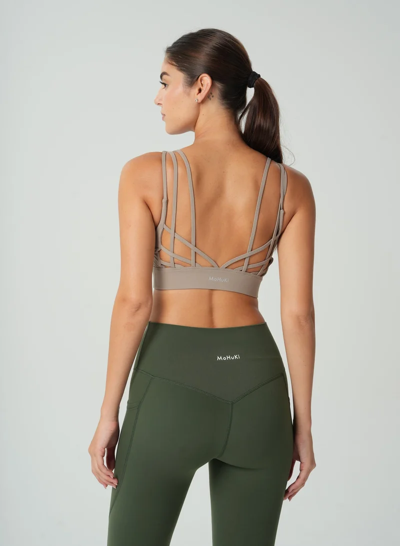 Mohuki Dark Green Lily Side Pocket Leggings for Women | Best Price UAE