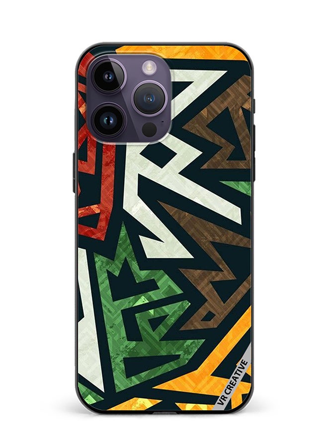VR CREATIVE Protective Case Cover For Apple iPhone 15 Pro Max Art Design Multicolour - Image 1