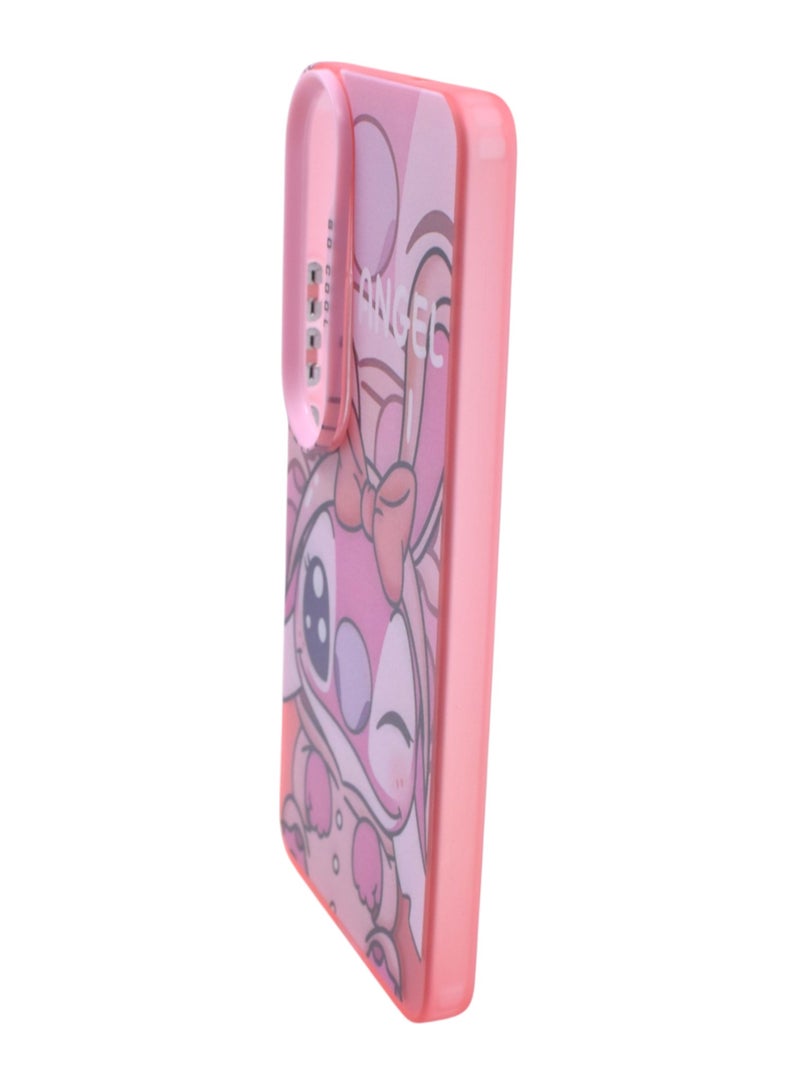 غطاء خلفي بلاستيك لهاتف فيفو V50 Lite - زهري - Image 2