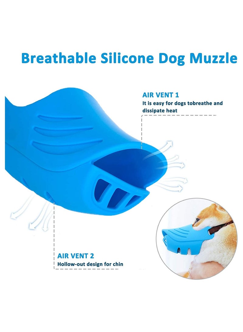 كمامة الكلب Altheqa الناعمة المصنوعة من السيليكون مع حزام قابل للتعديل للكلاب الصغيرة والمتوسطة الحجم - Image 4