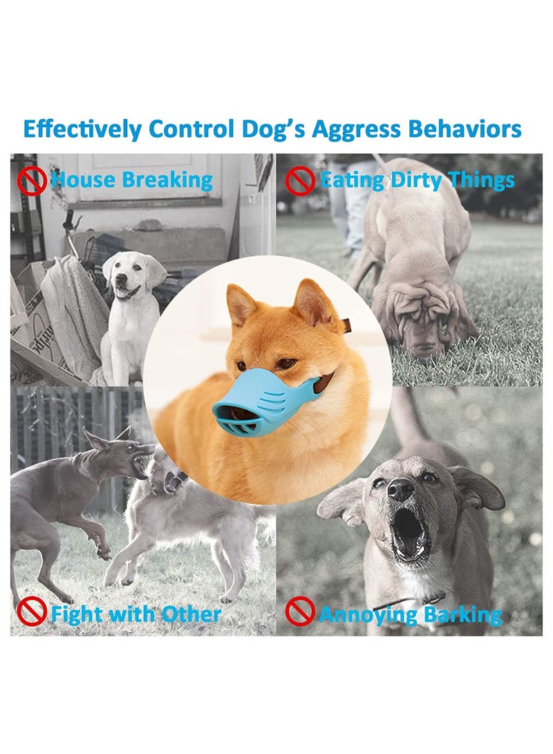 كمامة الكلب Altheqa الناعمة المصنوعة من السيليكون مع حزام قابل للتعديل للكلاب الصغيرة والمتوسطة الحجم - Image 1