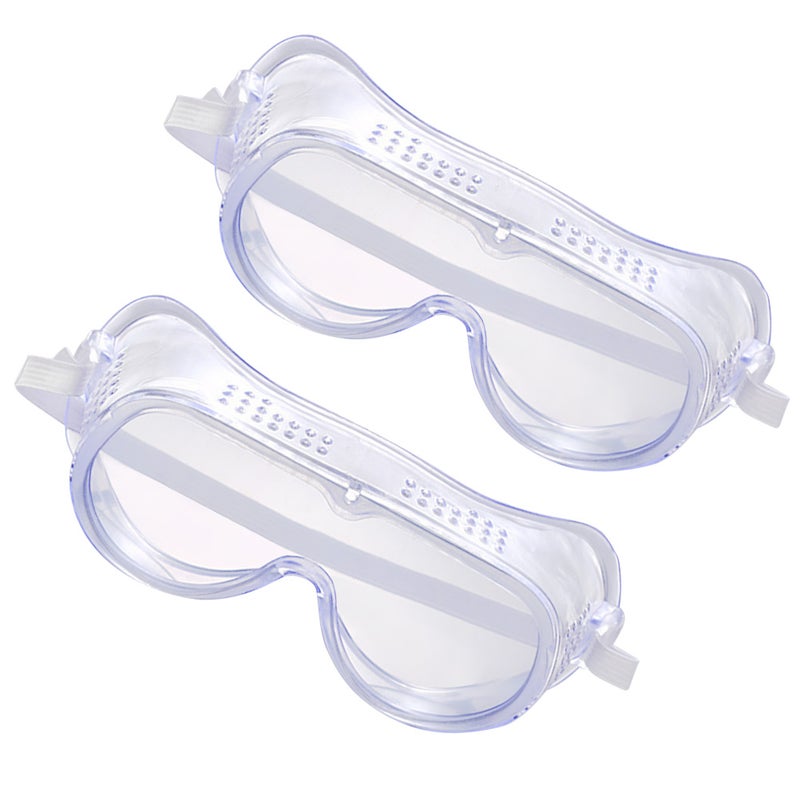 📦 نظارتان واقيتان متعددة الوظائف مضادة للرياح والغبار شفافة بفتحات تهوية - Image 1