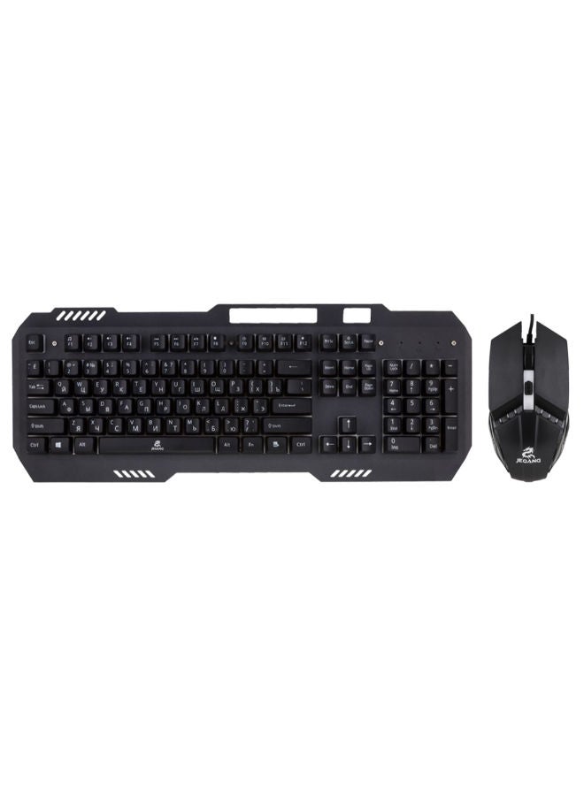 JEQANG JK-968 Mechanical Feel Keyboard And Optical Gaming Mouse Set Mechanical Keyboard Bundle ,Keyboard w/ Mouse Set  - Image 1