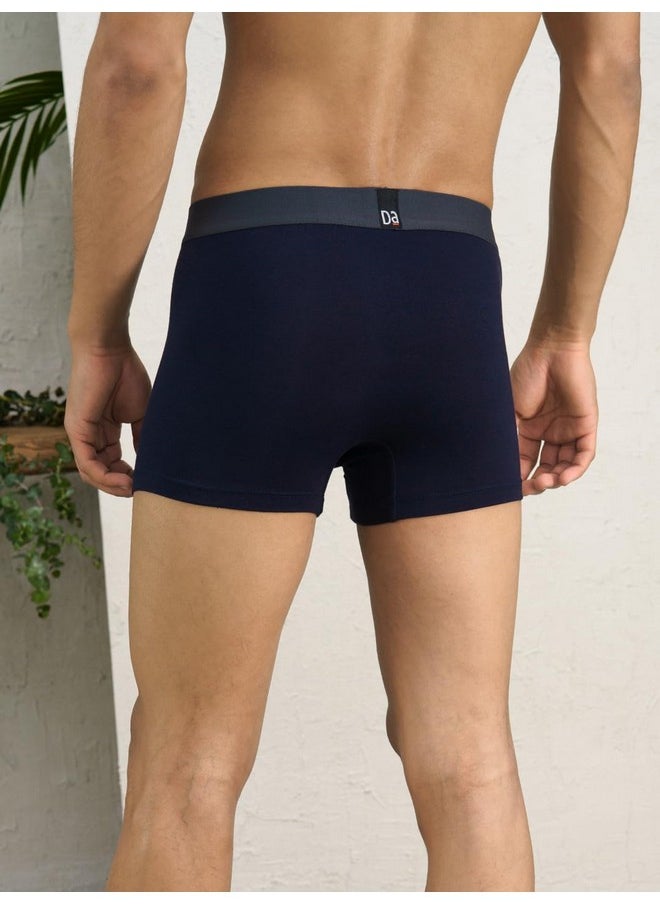 DaMENSCH - DAMENSCH Men's Modal Trunks (Pack of 1) (Da3-DC-T-DBL-M_Denim Blue_M) - Image 1