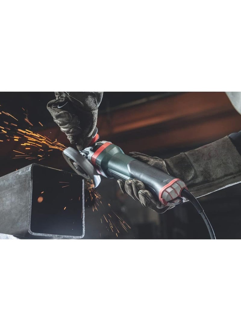 Metabo Metabo 5Inch Angle Grinder  11000 RPM  15 Amp  Paddle Switch  Electronics  Safety Clutch  MQuick Wheel Change  Mechanical Brake  AutoBalancer  M Brush  WEPBA 19125 Q DS MBrushBlack  - Image 5