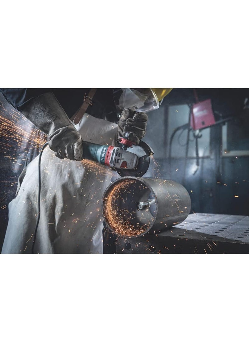 Metabo Metabo 5Inch Angle Grinder  11000 RPM  15 Amp  Paddle Switch  Electronics  Safety Clutch  MQuick Wheel Change  Mechanical Brake  AutoBalancer  M Brush  WEPBA 19125 Q DS MBrushBlack  - Image 2