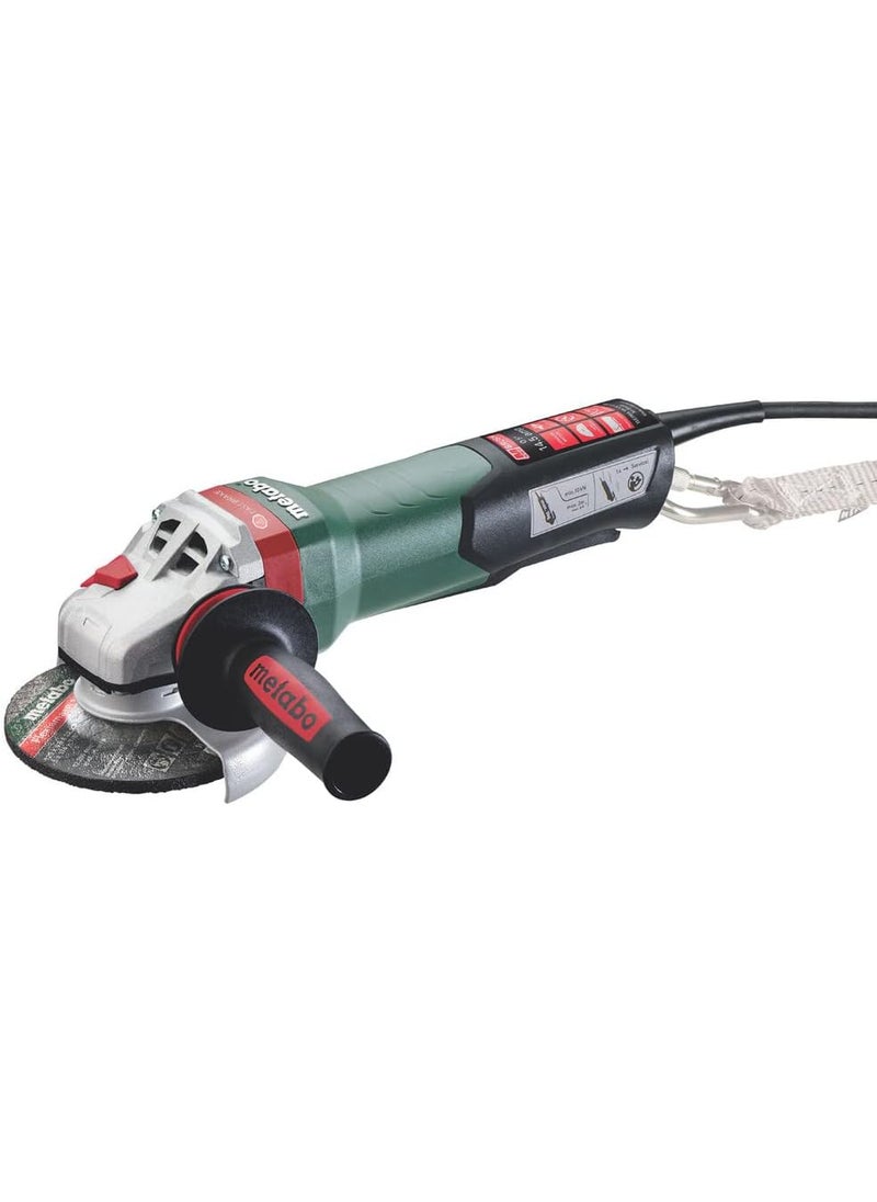 Metabo Metabo 5Inch Angle Grinder  11000 RPM  15 Amp  Paddle Switch  Electronics  Safety Clutch  MQuick Wheel Change  Mechanical Brake  AutoBalancer  M Brush  WEPBA 19125 Q DS MBrushBlack  - Image 1