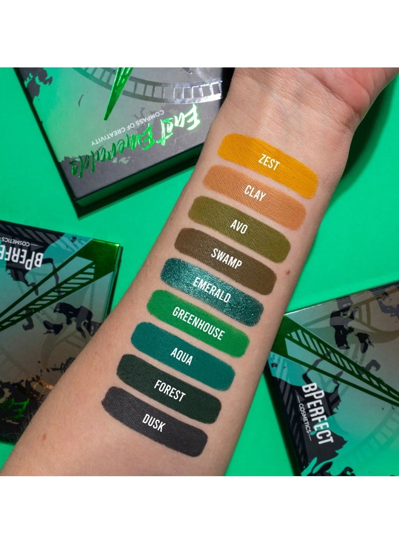 بي بيرفيكت مجموعة ظلال العيون الرباعية من بي بيرفكت كومباس أوف كريتيفيتي - إيست إميرالدز، 110 غرام - Image 3