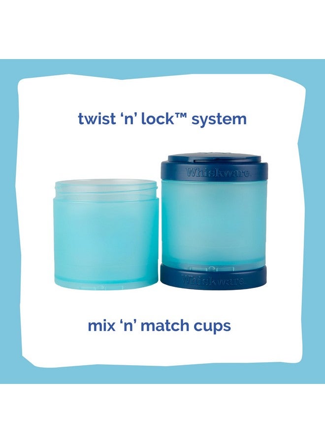 Whiskware Disney Princess Cinderella, Stackable Snack Containers for Kids, 3 Stackable Snack Cups for School or Travel, Backpack and Cupholder Friendly, Glass Slipper - Image 3