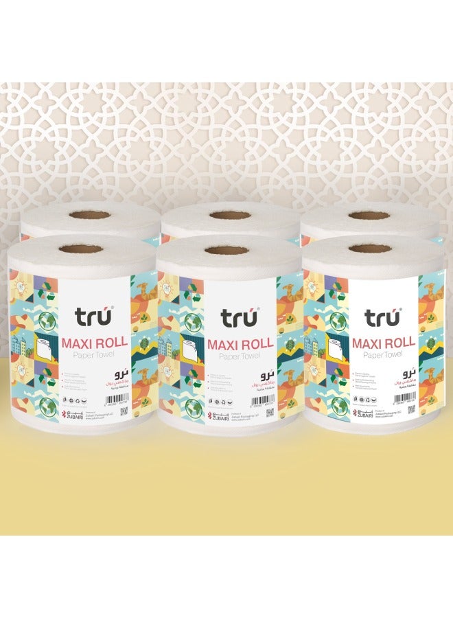 Tru Maxi Roll 550G x 6 Rolls white - Image 3