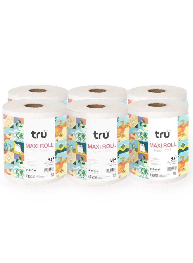 Tru Maxi Roll 550G x 6 Rolls white - Image 1