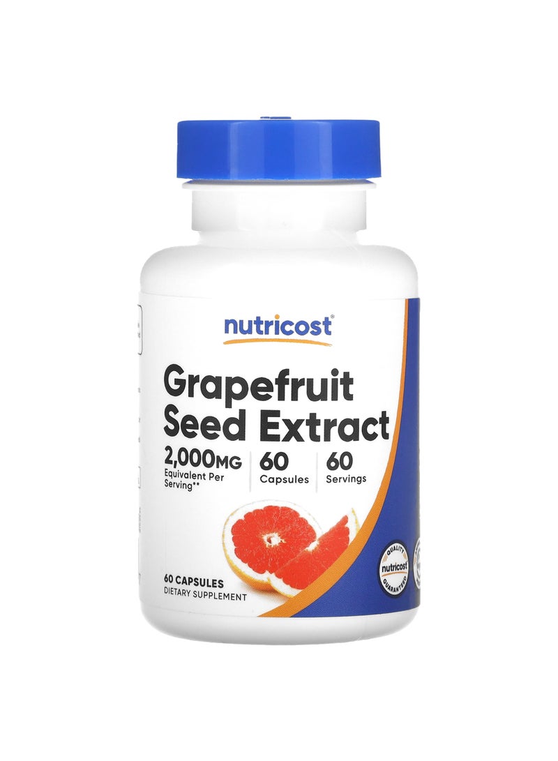 Grapefruit Seed Extract, 2,000 mg, 60 Capsules