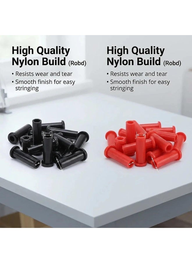 Bluejw Badminton String Protector, Nylon Badminton Accessory Portable Racket Replacement Badminton Grommets Tool for Badminton Repair - Image 4