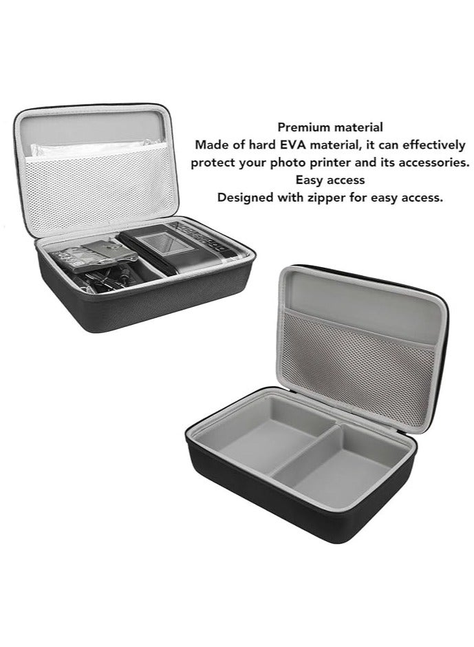إيروريكس حقيبة حمل صلبة لطابعة الصور الملونة اللاسلكية Selphy CP1500 CP1300 CP1200، مقاومة للماء والصدمات، حقيبة تخزين صلبة EVA لطابعة الصور Selphy وملحقاتها - Image 5