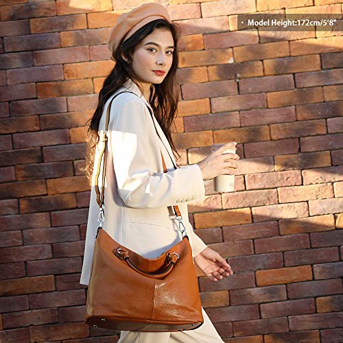Kattee Women's Soft Leather Tote Bag, Top Satchel Purses and Handbags - Image 2