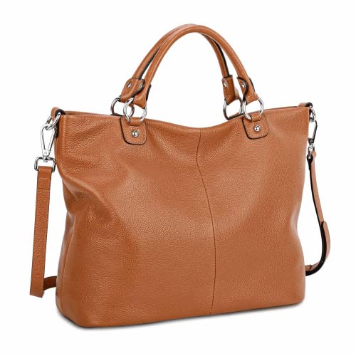 Kattee Women's Soft Leather Tote Bag, Top Satchel Purses and Handbags - Image 1