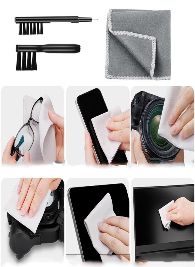 iLulala Hearing Aid Cleaning Kit, 12pcs Hearing Aid Cleaning Kit Hearing Aid Case Cleaner Kit with Wax Loop and Magnet Multi-Functional Earphone Earbuds Cleaner Kit with Velvet Bag. - Image 3