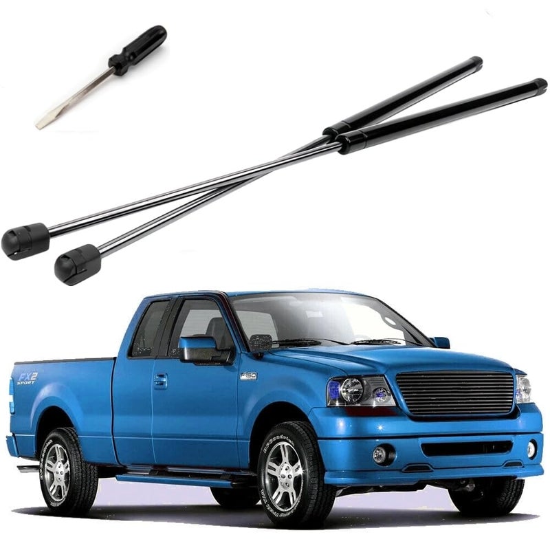 Compatible with 19972006 Ford Expedition19952004 Ford F150 Ford F250Front Hood Lift Support Struts Prop Rods Shocks SG404016 8195691 2 Pack with Screwdriver for Install