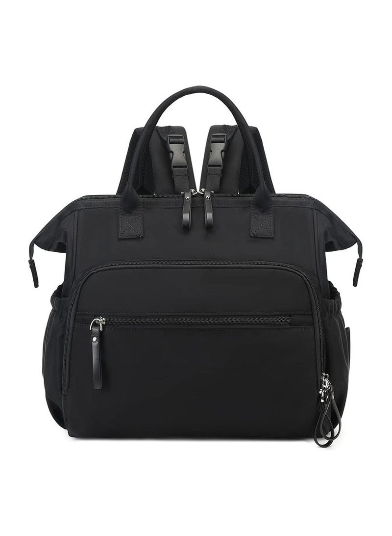 A must-have for mums and babies on the go! Large capacity lightweight nappy tote / backpack with multiple compartments + portable design. - Image 1