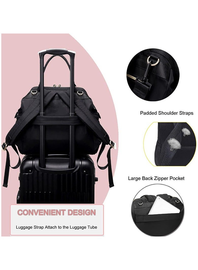 A must-have for mums and babies on the go! Large capacity lightweight nappy tote / backpack with multiple compartments + portable design. - Image 5