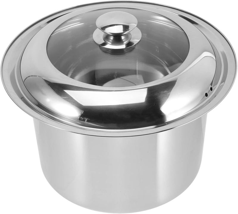 Portable Chamber Pot Stainless Steel Spittoon Night Urinal 26 5x26 5cm Easy to Clean - Image 1