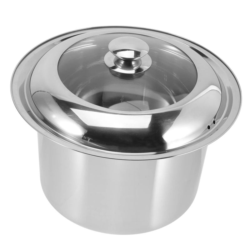 Portable Chamber Pot Stainless Steel Spittoon Night Urinal 26 5x26 5cm Easy to Clean - Image 2