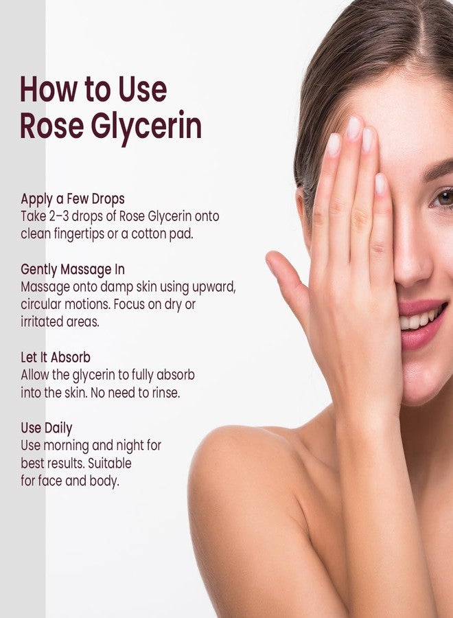 Aromamusk Rose Glycerine For Soft And Moisturize Skin, 125ml | Promotes Healing and Soothes Irritation | Glowing Skin | Ideal for Oily & Dry Skin - Image 5