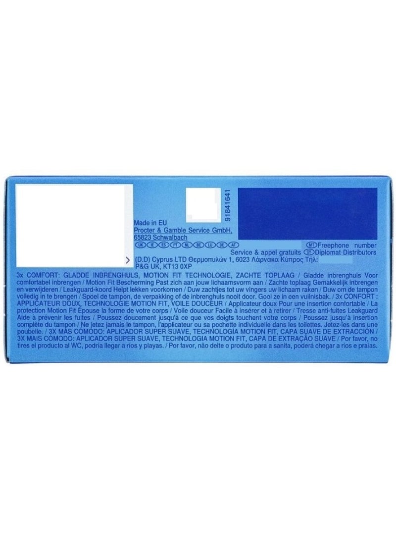 Tampax Pearl 3X Comfort Regular Tampoons 18 Pcs Pack - Image 5