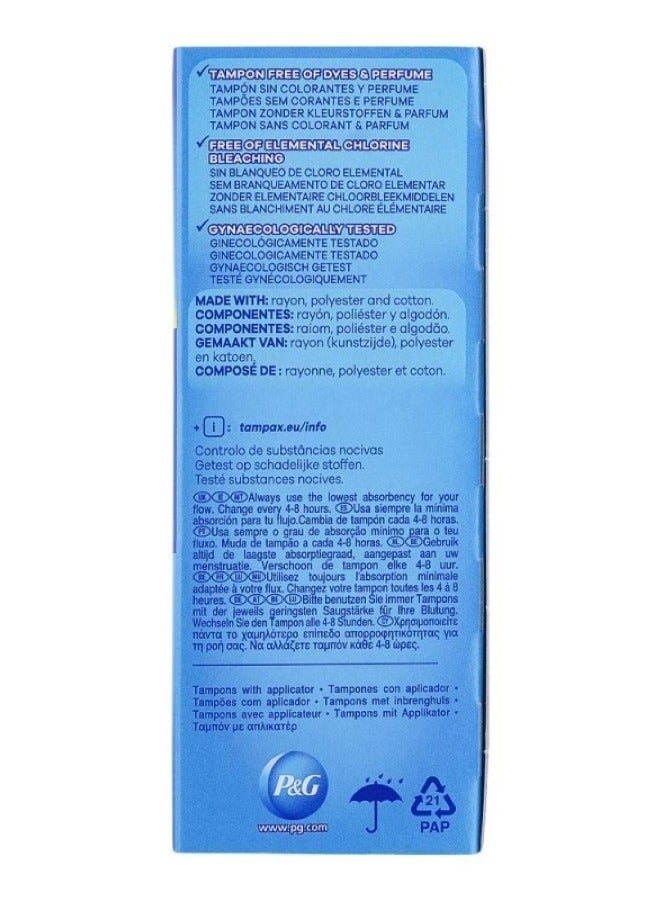 Tampax Pearl 3X Comfort Regular Tampoons 18 Pcs Pack - Image 2