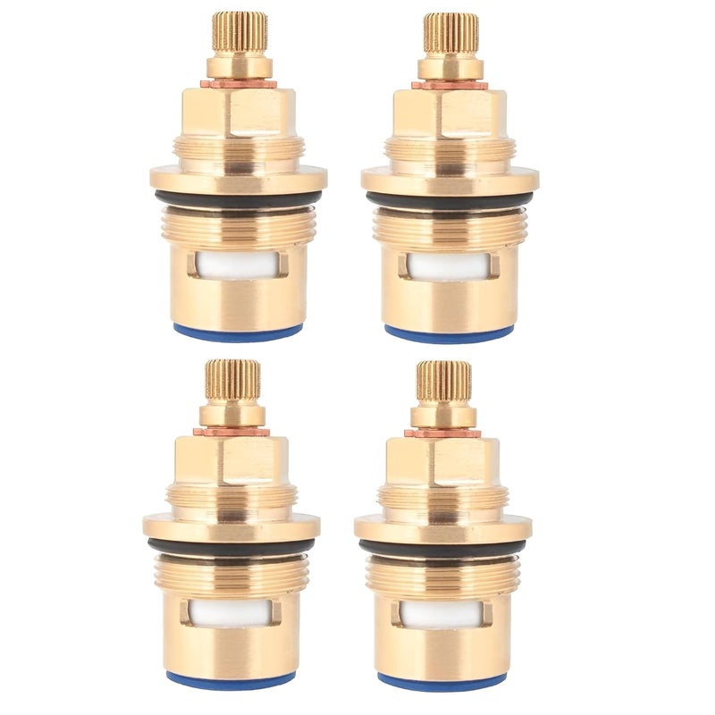 NEW WARE NEW WARE Ceramic Disk Fitting Brass FLT Type 28 x 15 Spindle Repairing Disc Inner Part Cartridge for Taps Pack of 4 - Image 1