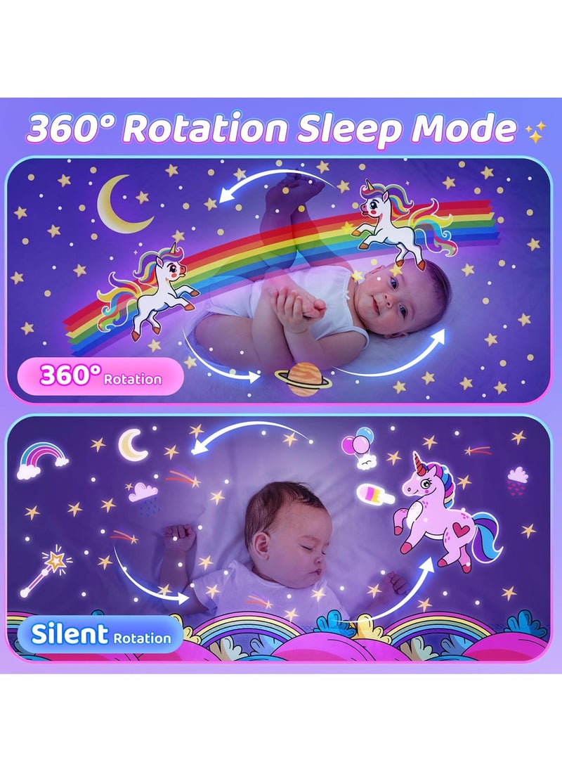 تايجر Kids Night Light Projector | Kawaii Room Decor with 15 Films + 10 Sounds, Rechargeable Baby Night Lights for Nursery, Remote-Controlled Toddler Night Light for Kids, Perfect Baby Girl Gifts - Image 5