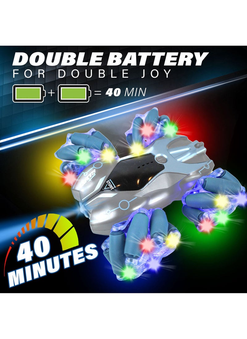 KIDWALA Remote Control Stunt Car Double Sided 360°Rotating 45°Drift, 4WD Remote Control Car for Boys - Image 2