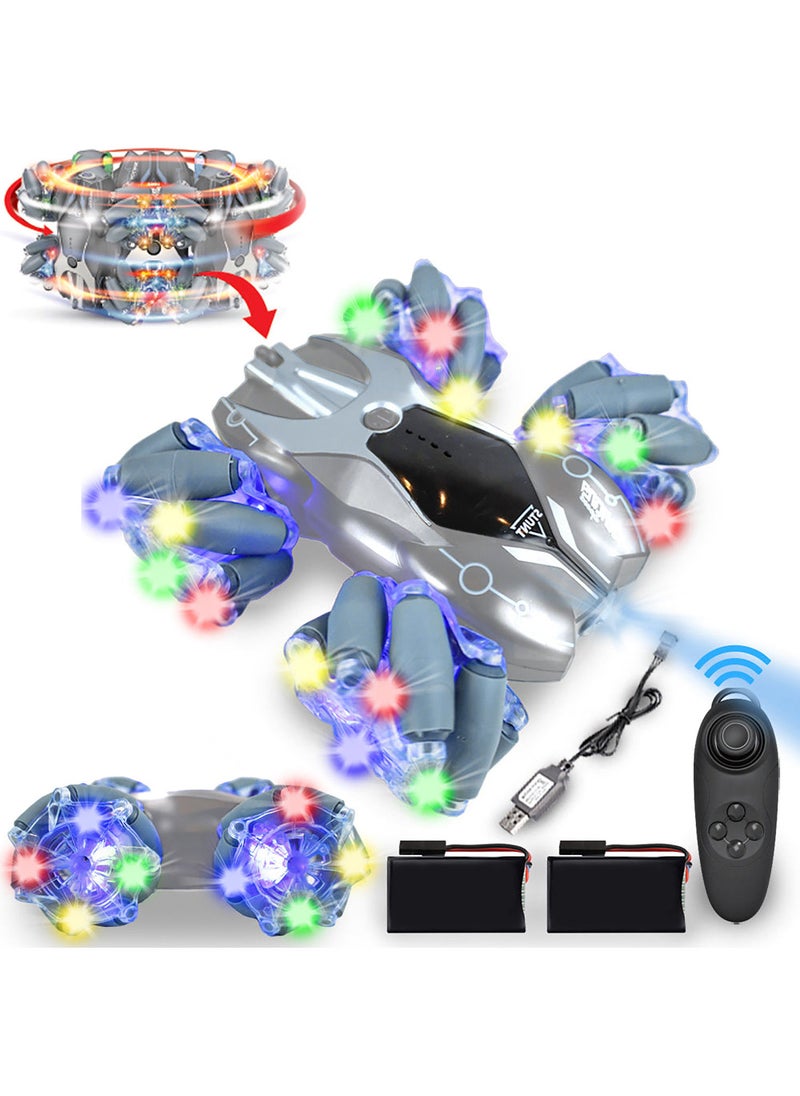 KIDWALA Remote Control Stunt Car Double Sided 360°Rotating 45°Drift, 4WD Remote Control Car for Boys - Image 1