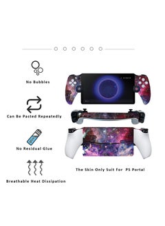 Generic PS5 Portal Skin Controller PS5 Portal Stickers Vinyl Decals for Playstation 5 Portal PS5 Portal Skin Sticker Decal Full Cover(Purple Sky)  - Image 3