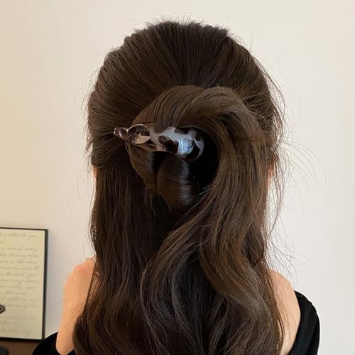 Melodio Banana Hair Clips - 5Pcs Non-Slip Hair Clutcher, Strong Hold Jaw Clips for Women, Long-Lasting Ponytail Holder, Styling Hair Accessories for Back of Head (5 Colors) - Image 5