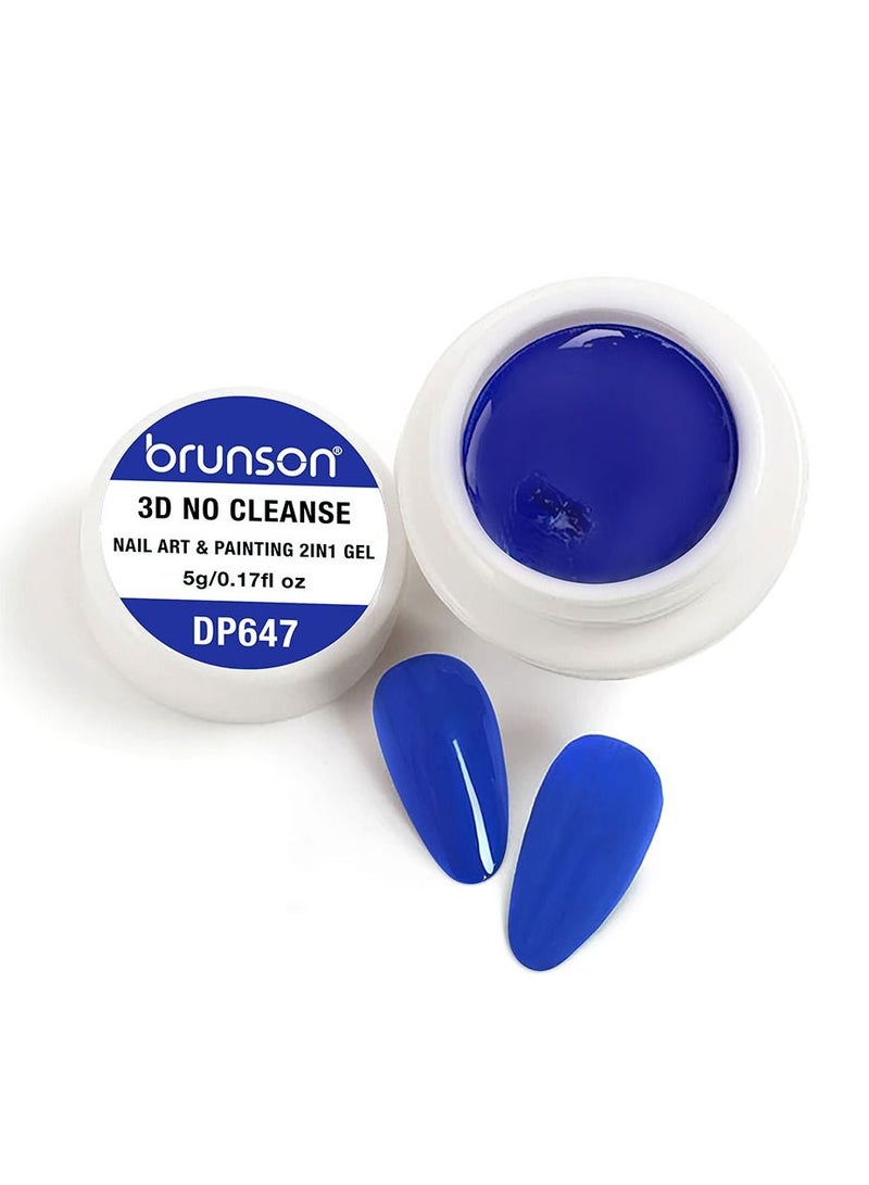 Gel Paint 5g French Ombre nail art Soak off UV LED Gel Polish for Manicure Pedicure Long Lasting 3D No Cleanse Nail Art 2in1 Gel Creamy Painting Gel for 3d sculpture Good Self Leveling Rich Pigment