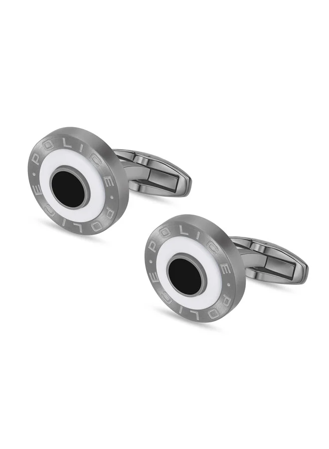 بوليس Revolve Round Stainless Steel Cufflinks for Men
