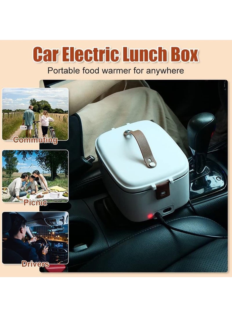 Generic - Lunch Box,Electric Lunch Bento Box,Heated Lunch Box 1.8L 70W Electric Lunch Box 3 in 1 for Car Truck Office Work Heated Bowl with Insulated Lunch Bag and Stainless Steel Cutlery (12V) - Image 1