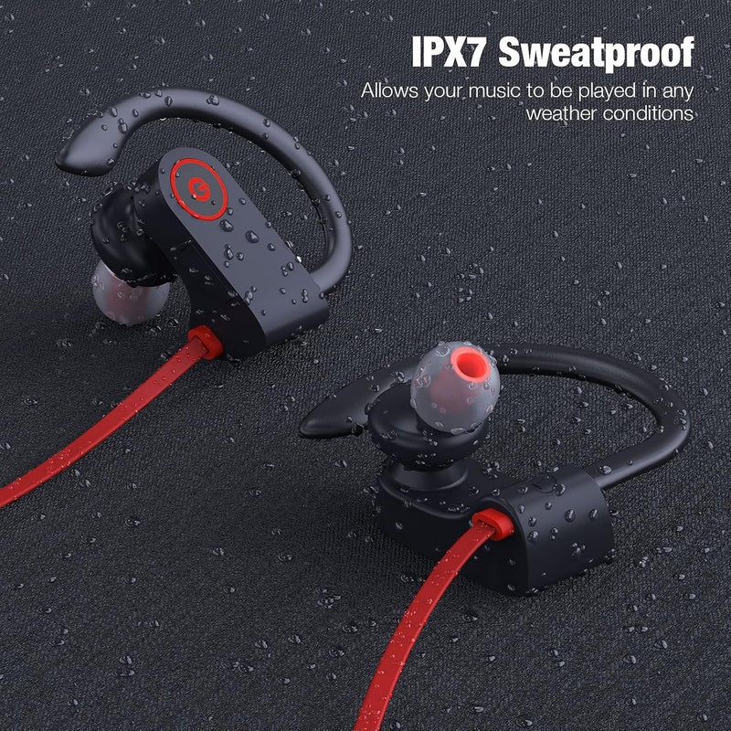Boean Bluetooth Headphones Wireless Earbuds Bluetooth 5.3 Running Headphones IPX7 Waterproof Earphones with 16 Hrs Playtime Stereo Sound Isolation Headsets for Workout Gym - Image 5