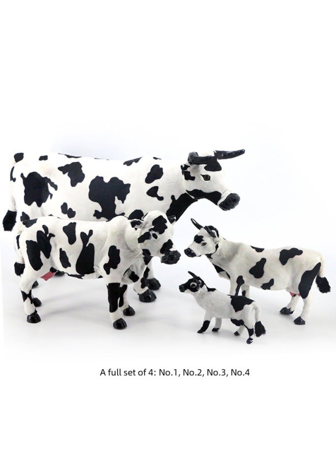 Simulation Cow Model Decorative Ornaments Craft Gifts Supermarket Shopping Mall Dairy Products Desktop Ornaments Cute Cow-Dimensions:The Large Size Is About 30cm High And 50cm Long - Image 3